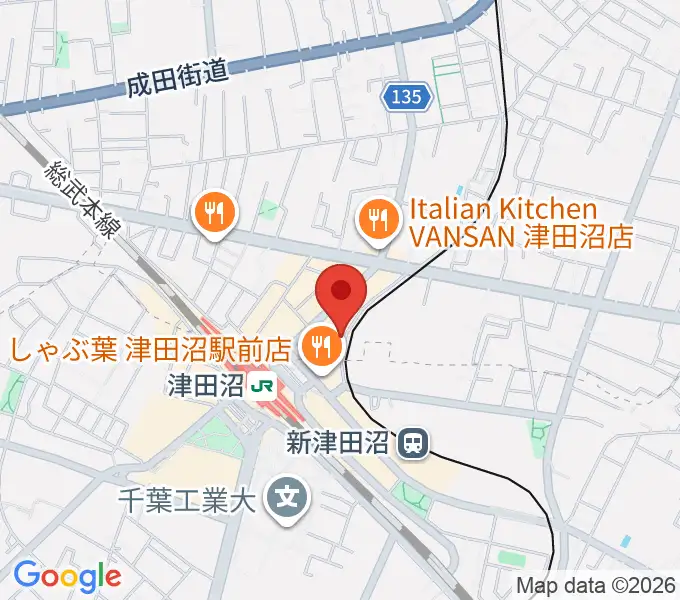 津田沼カルチャーセンターの地図