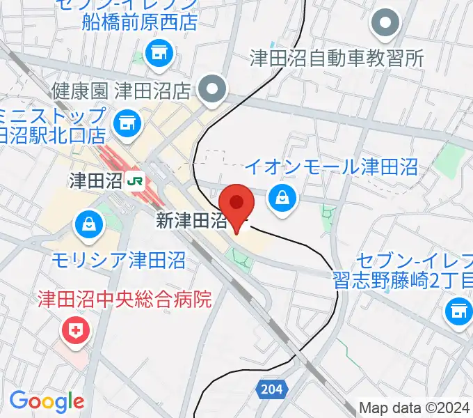 ヨークカルチャーセンター津田沼の地図