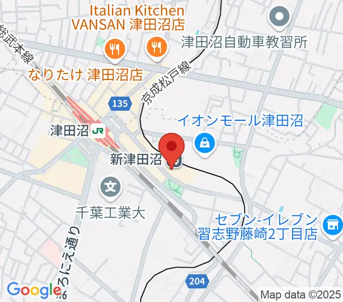 ヨークカルチャーセンター津田沼の地図