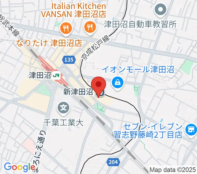 ヨークカルチャーセンター津田沼の地図