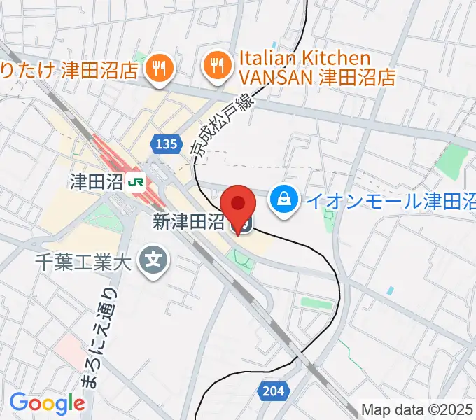 ヨークカルチャーセンター津田沼の地図