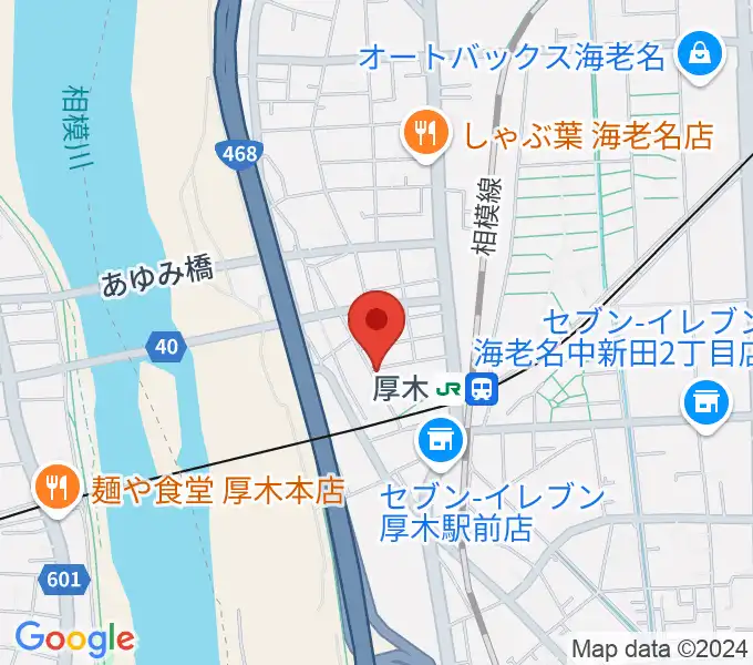 山脇ピアノ教室の地図