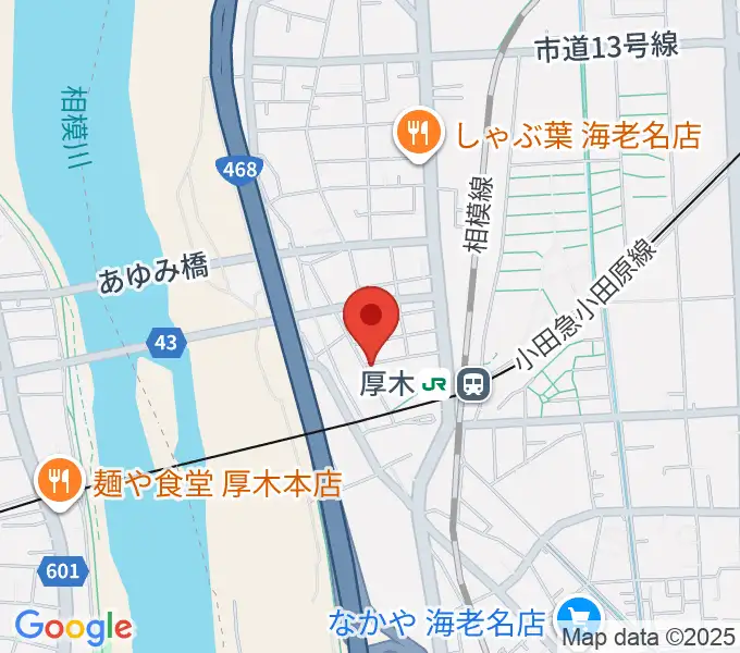 山脇ピアノ教室の地図