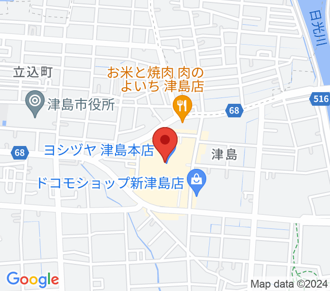 矢木楽器店 ヨシヅヤ津島センターの場所