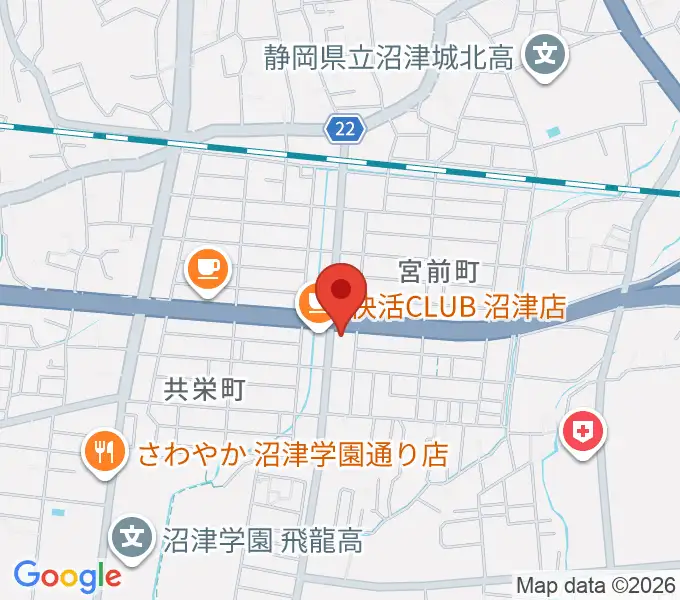 すみやグッディ沼津店の地図
