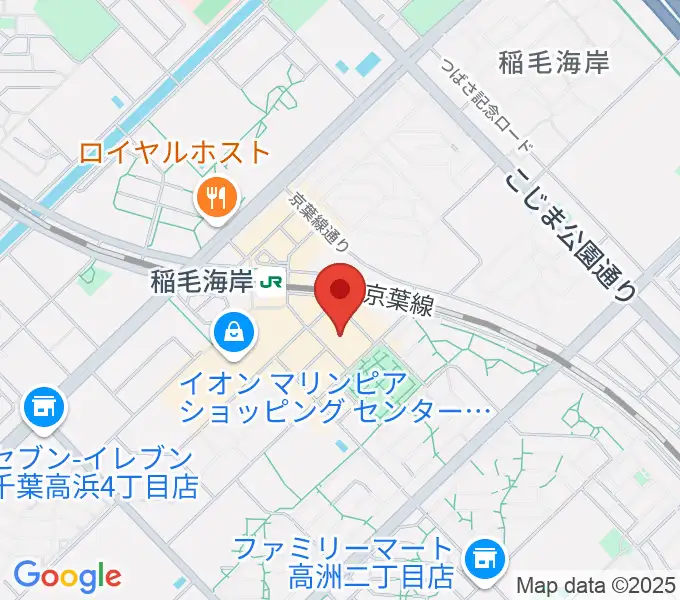 稲毛海岸カルチャーセンターの地図