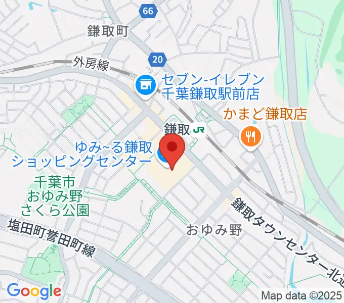 鎌取カルチャーセンターの地図