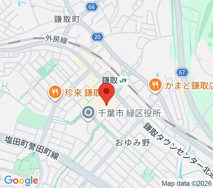 鎌取カルチャーセンターの地図