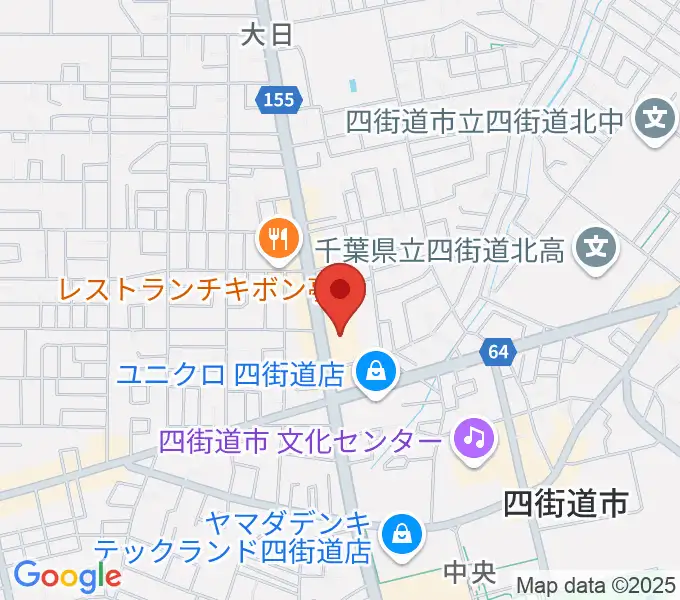 四街道カルチャーセンターの地図