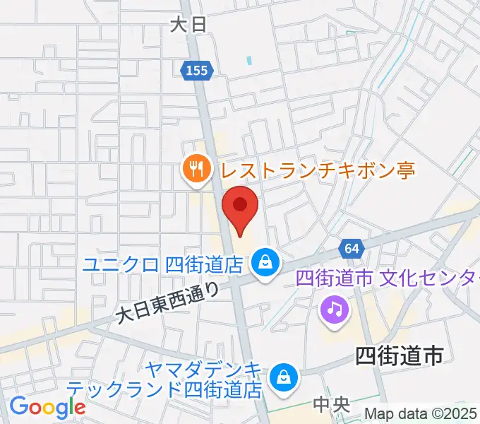 四街道カルチャーセンターの地図