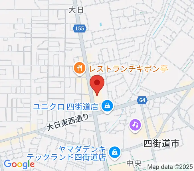 四街道カルチャーセンターの地図
