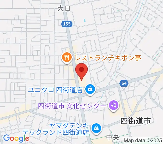 四街道カルチャーセンターの地図
