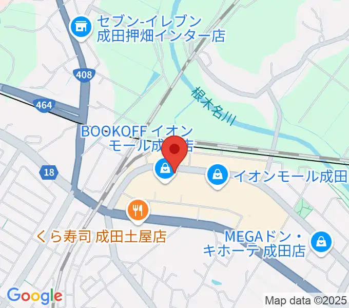 成田カルチャーセンターの地図