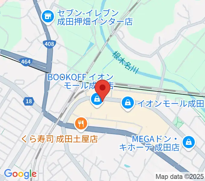 成田カルチャーセンターの地図