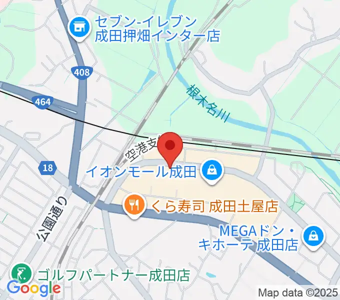 成田カルチャーセンターの地図