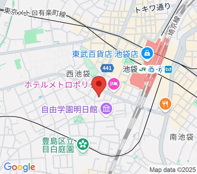 としま産業振興プラザ IKE・Bizの地図