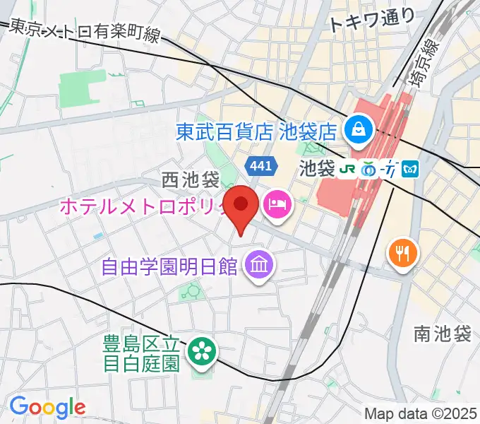 としま産業振興プラザ IKE・Bizの地図