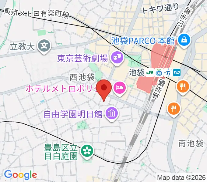 としま産業振興プラザ IKE・Bizの地図