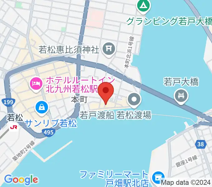 旧古河鉱業若松ビルの地図