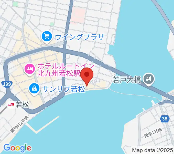 旧古河鉱業若松ビルの地図