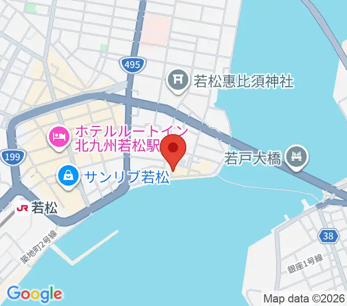 旧古河鉱業若松ビルの地図