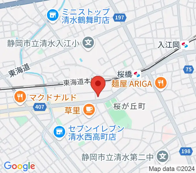 すみやグッディおとサロン清水春日の地図