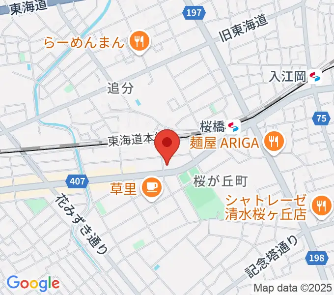 すみやグッディおとサロン清水春日の地図