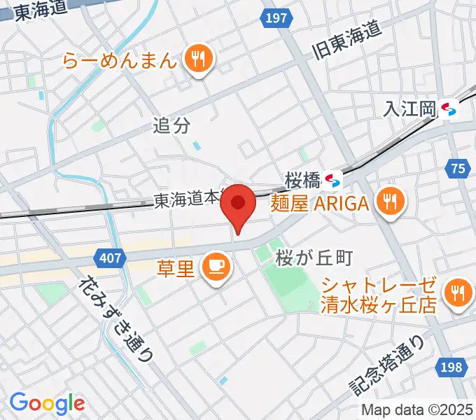 すみやグッディおとサロン清水春日の地図