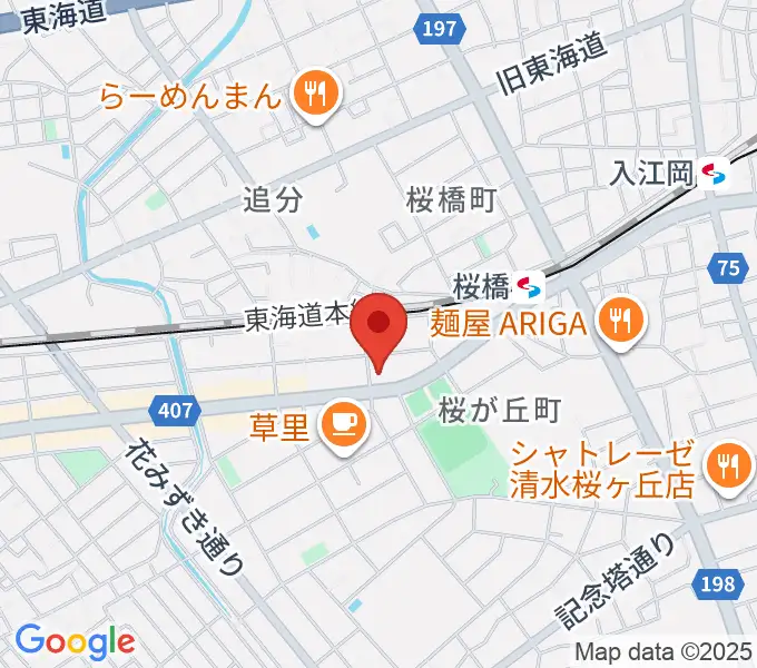すみやグッディおとサロン清水春日の地図