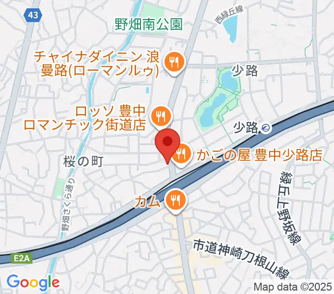 豊中リップセカンドの地図