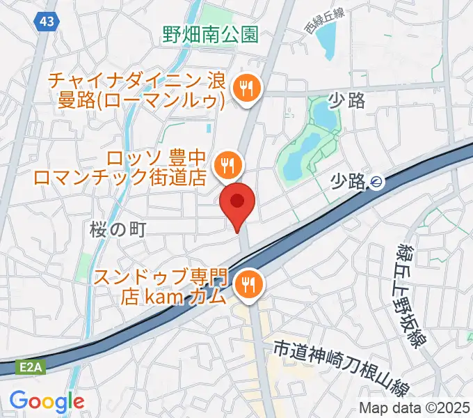 豊中リップセカンドの地図