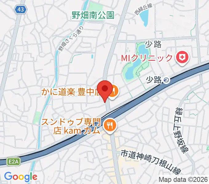 豊中リップセカンドの地図