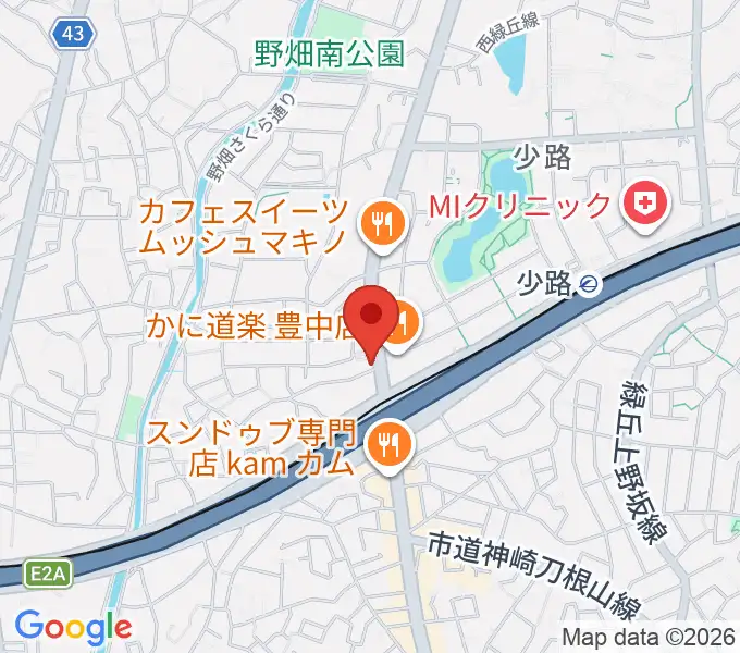 豊中リップセカンドの地図