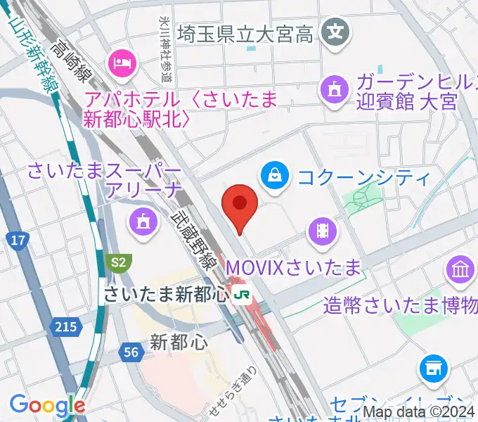 コクーンシティカルチャーセンターの地図