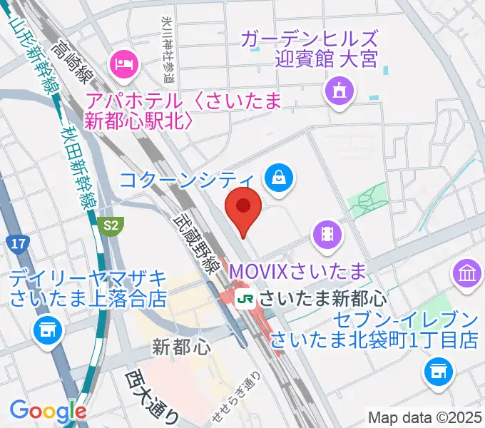 コクーンシティカルチャーセンターの地図