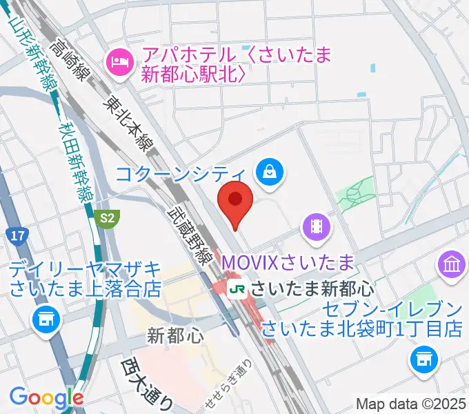 コクーンシティカルチャーセンターの地図