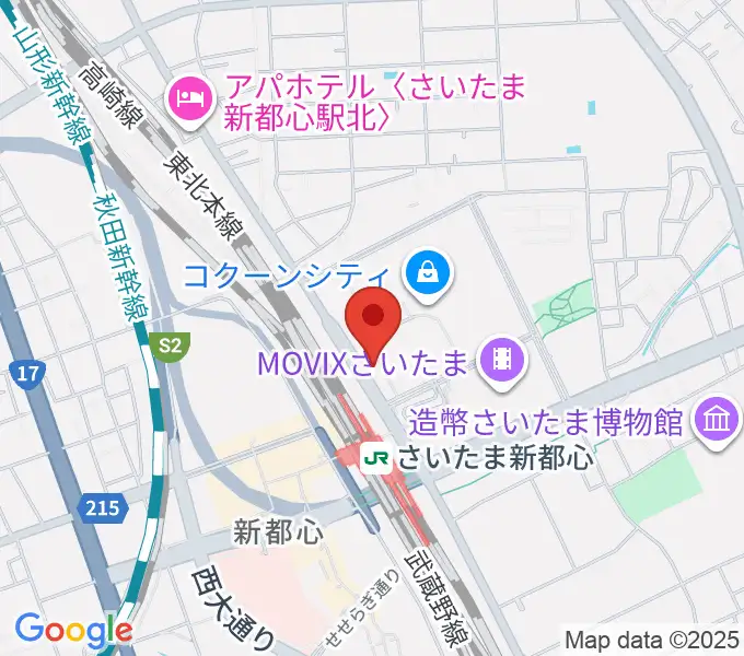 コクーンシティカルチャーセンターの地図