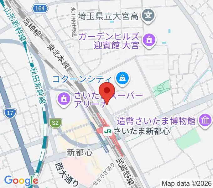 コクーンシティカルチャーセンターの地図