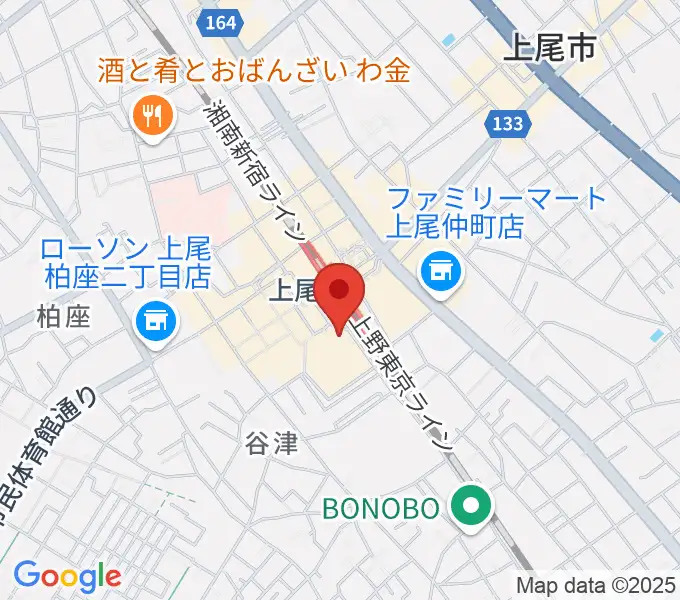 ヨークカルチャーセンター上尾の地図