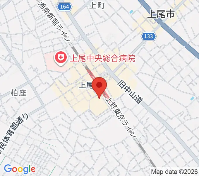 ヨークカルチャーセンター上尾の地図