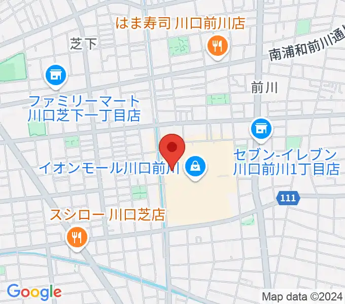 川口カルチャーセンターの地図