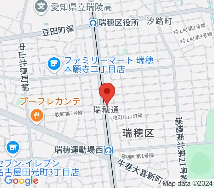 レコーディングスタジオ リカレンスの地図