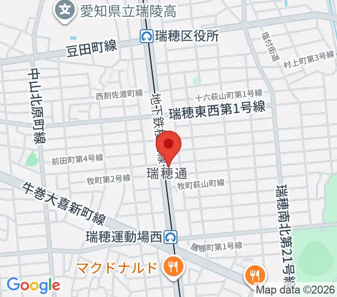 レコーディングスタジオ リカレンスの地図