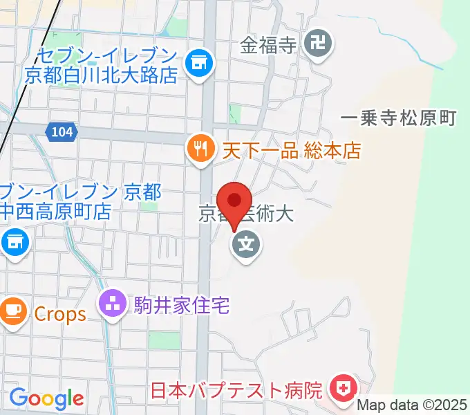 京都芸術劇場 春秋座の地図