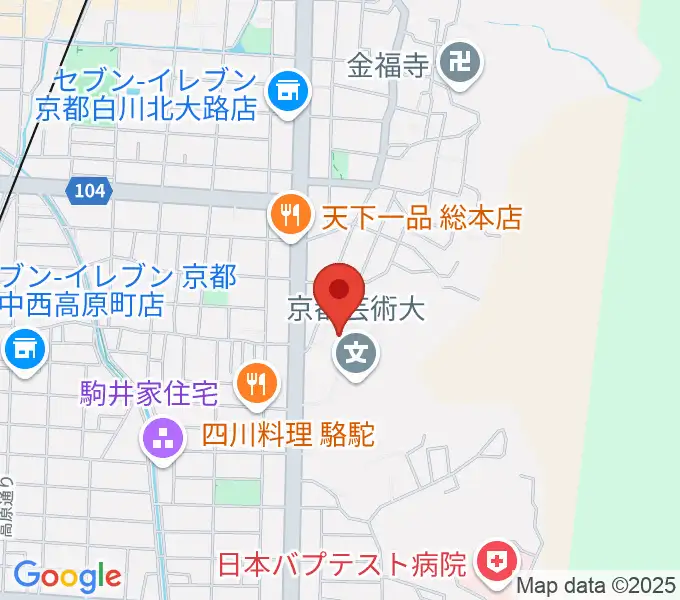 京都芸術劇場 春秋座の地図