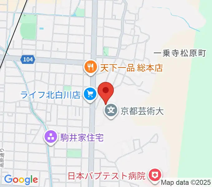 京都芸術劇場 春秋座の地図