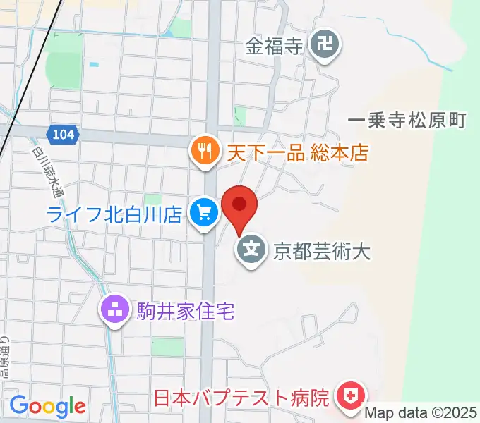 京都芸術劇場 春秋座の地図