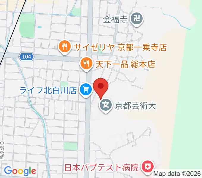 京都芸術劇場 春秋座の地図