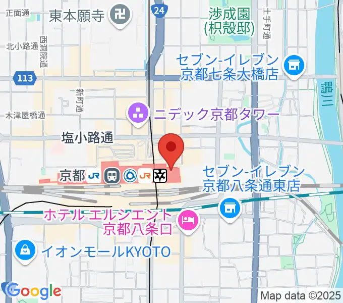 京都劇場の地図