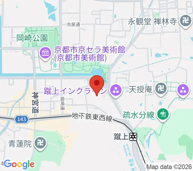 京都市国際交流会館kokokaの地図